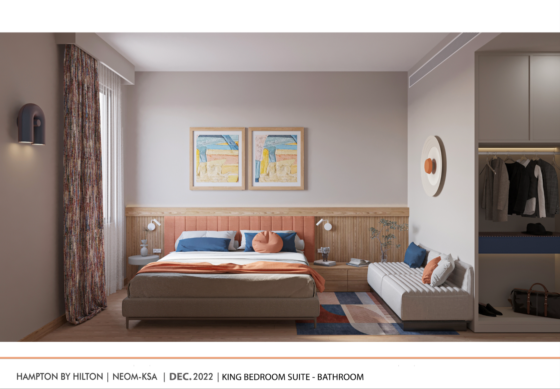 Hampton By Hilton Riyadh bedroom